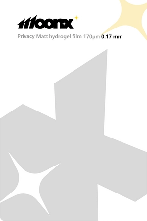 MOONX protective hydrogel film 170µm 0,17 mm Privacy Matt universal 180x120 mm