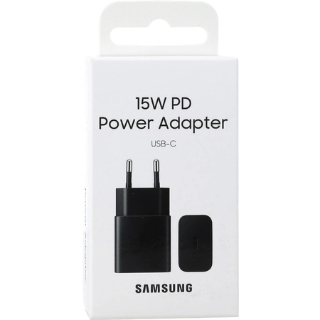 Original wall charger Samsung 15W EP-T1510NBEGEU 1xUSB-C Black