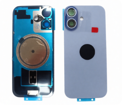 Apple iPhone 17 Back Cover + Camera Lens Mist Blue.